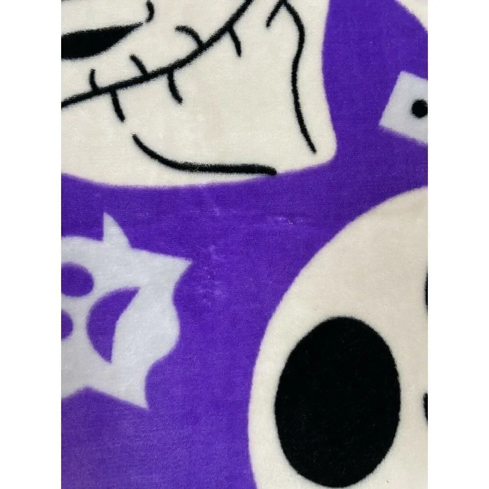 Disney Nightmare Before Christmas TNBC Purple Jack Oogie Plush Blanket 49